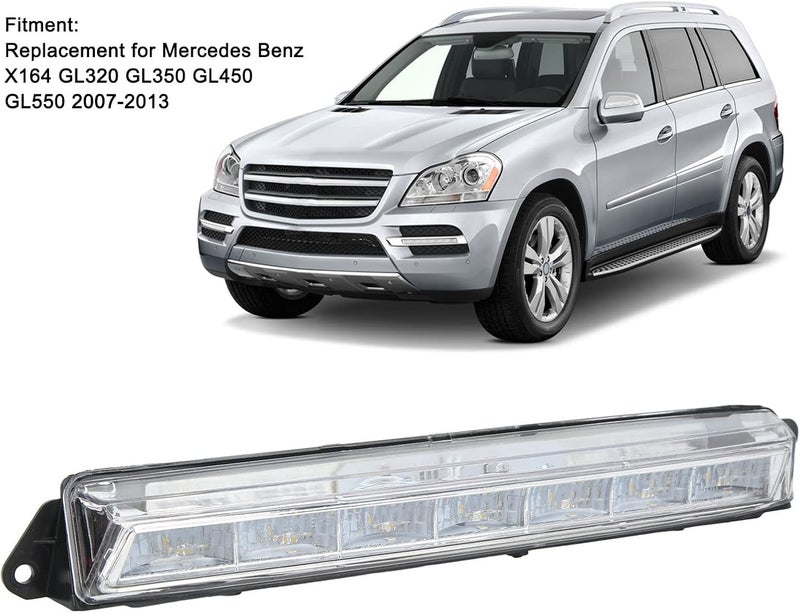 Aramox Daytime Running Lamp, Daytime Running Light Replacement for X164 GL320 GL350 GL450 GL550 20072013 (Right 1649060451) - Image 2